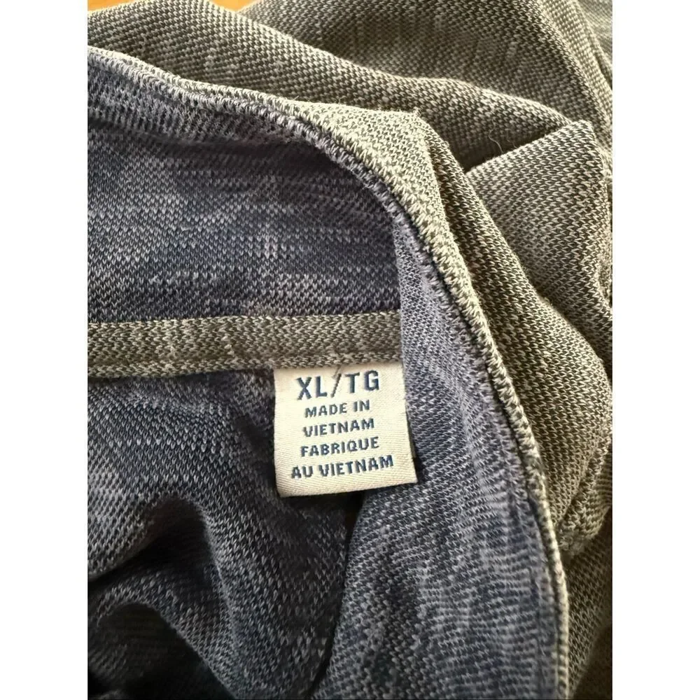 Tommy Bahama Sweater Mens  Logo Quarter Zip Lightweight Pullover SZ XL
